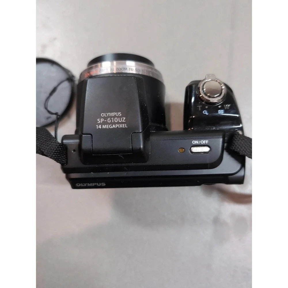 Olympus SP-610UZ 14MP Digital Camera 22x Optical Zoom Black Bundle HD Video